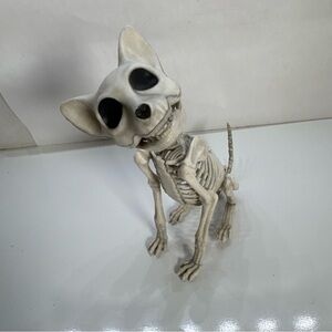 Cat Skeleton Halloween Decoration Sitting Cat